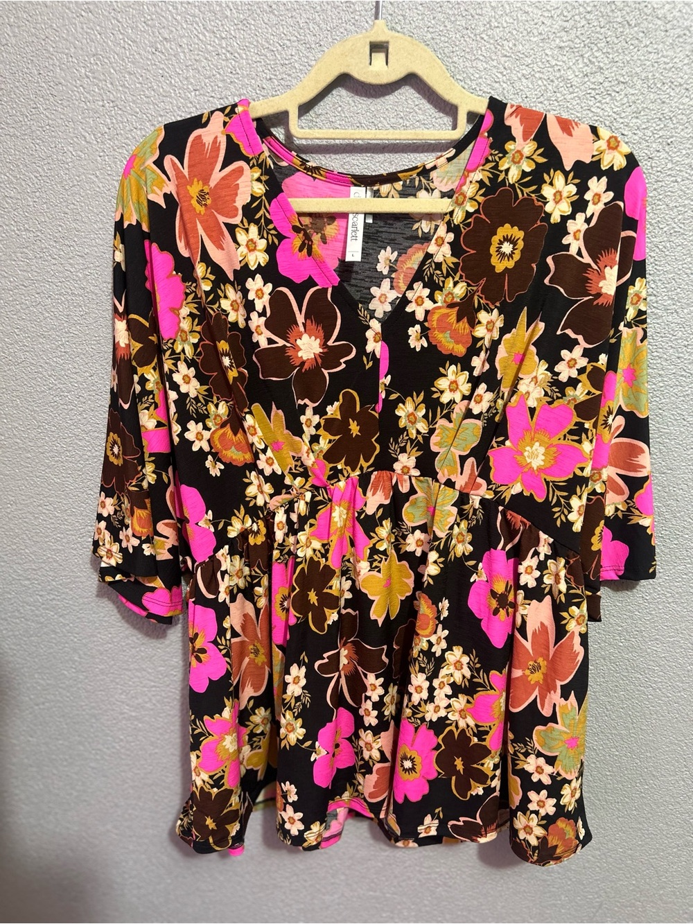 NWOT Dear Scarlett babydoll top size large